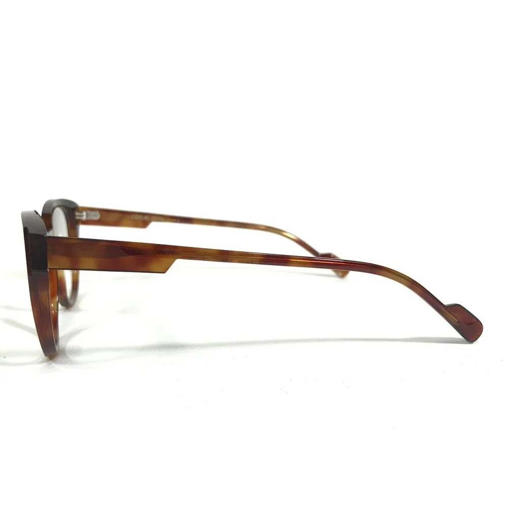 Caroline Abram Eyeglasses Frames FRANCINE 756 Brown Tortoise Cat Eye 48-19-140